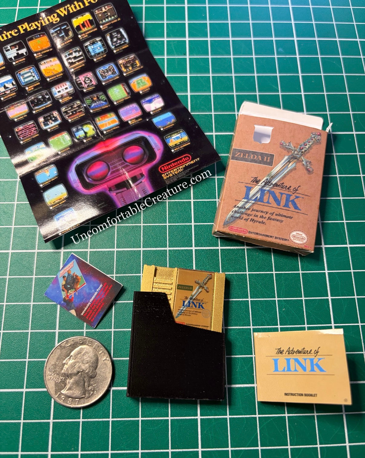 Zelda II: The Adventure of Link – Prototype Mini NES Game Replica