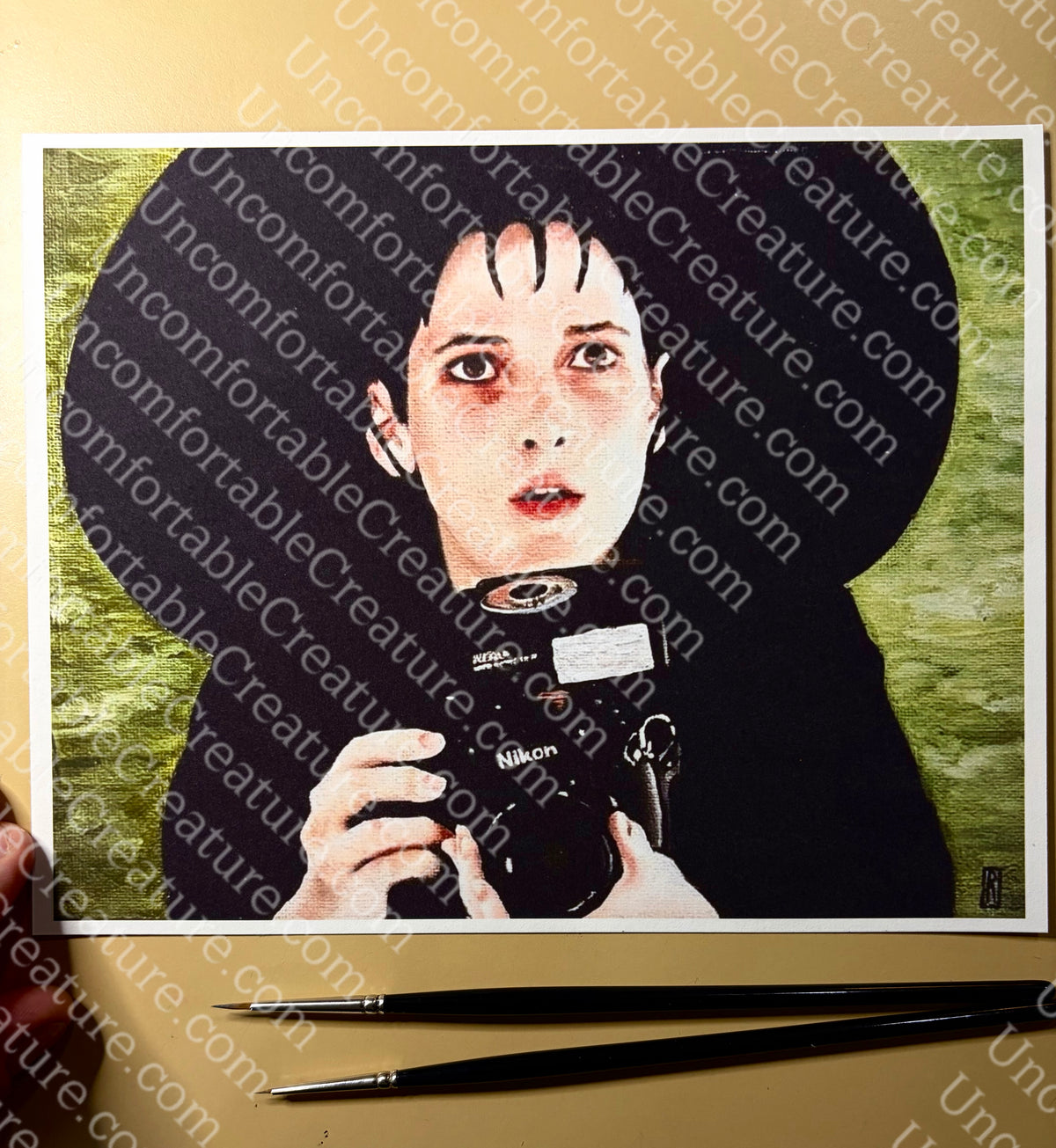 Lydia Deetz Oil Painting Fine Art Print, 6.5 × 8.5 in