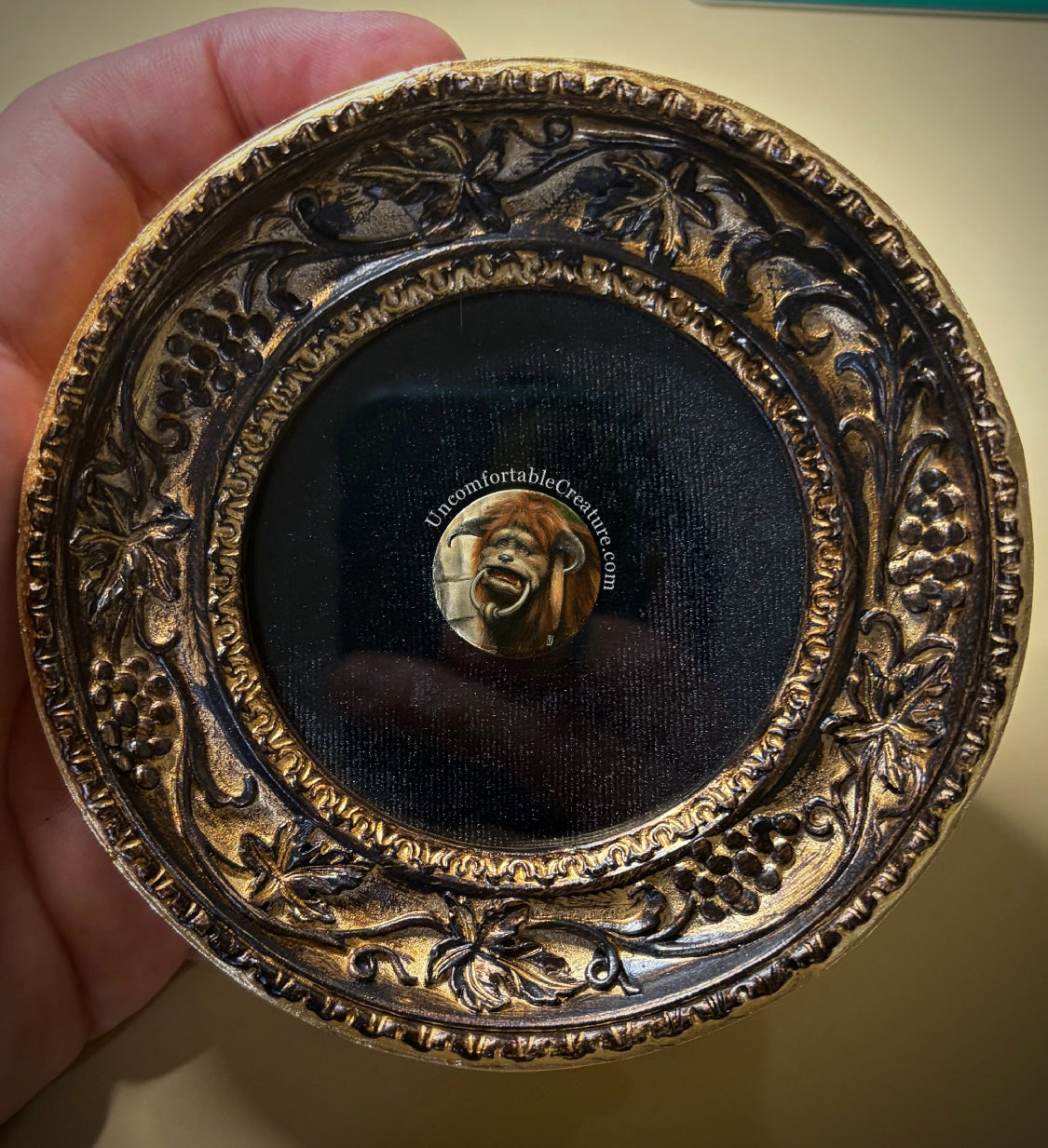 Ludo – Miniature Oil Painting on Coin Original