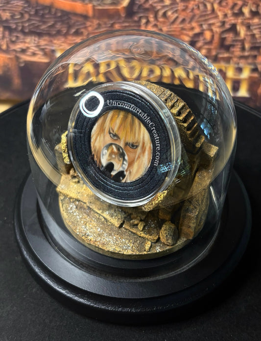 Jareth the Goblin King – Oil on 2P Coin