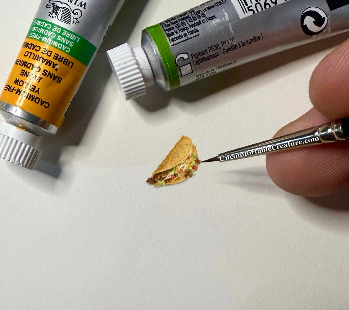 Tiny Taco – Original Miniature Watercolor