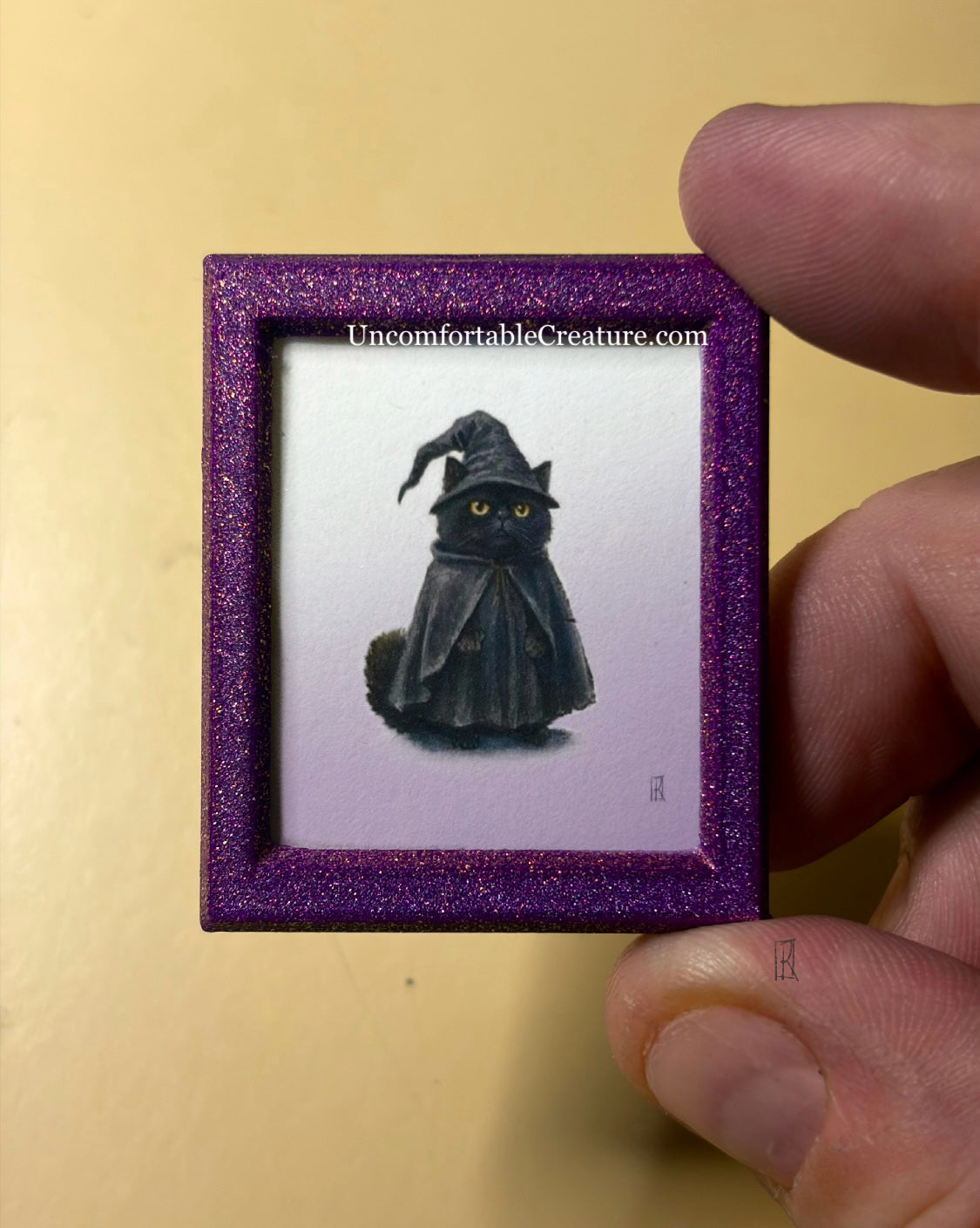 Widdershin P. Nightwhisker, Accidental Wizard — Mini Fine Art Print