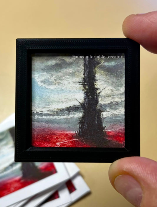 "The Dark Tower" — Signed & Numbered Fine Art Mini Print (1.5×1.5")