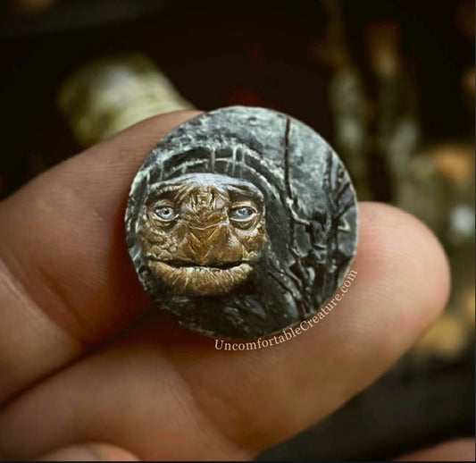 Morla the Ancient One — Miniature Oil on Coin
