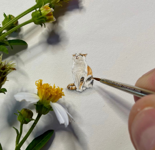 Penny the Calico Cat – Original Watercolor Painting