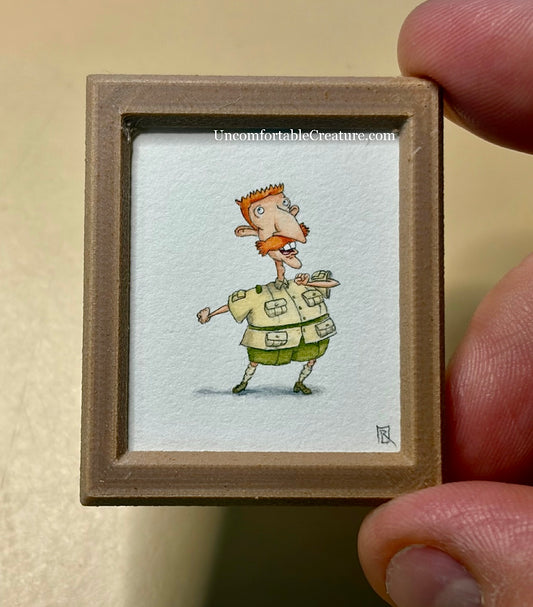 Sir Nigel Archibald Thornberry – Miniature Watercolor Painting