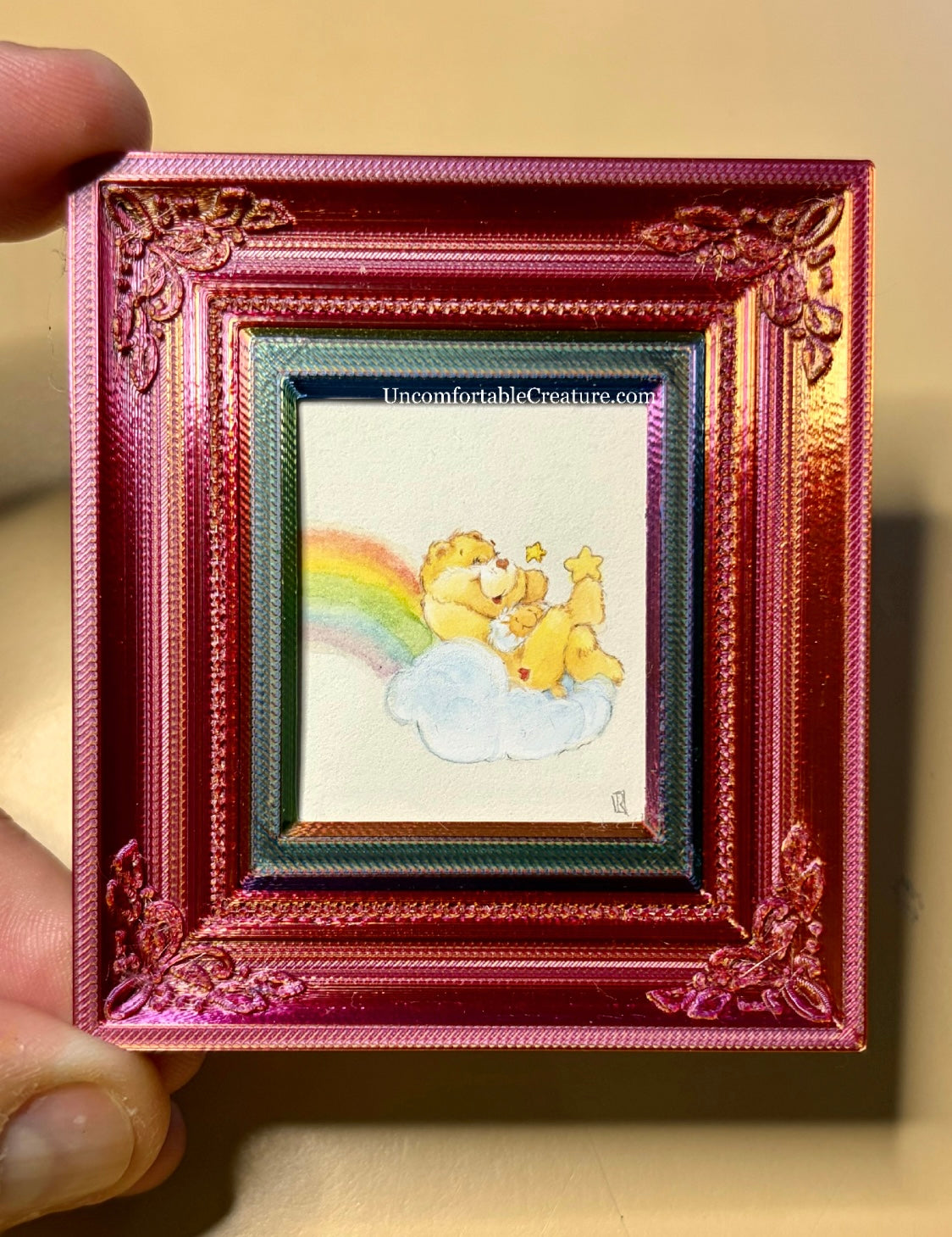 Funshine Bear – Miniature Watercolor Painting