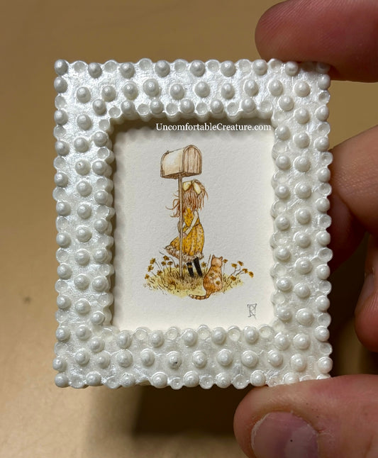 Holly Hobbie – Miniature Watercolor Painting