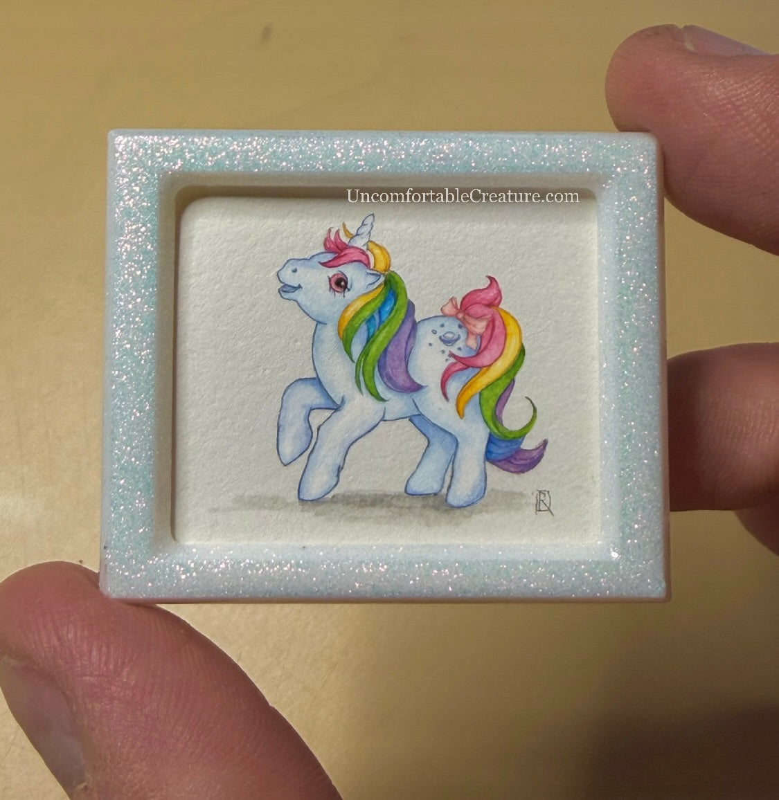 Moonstone – Miniature Watercolor Painting