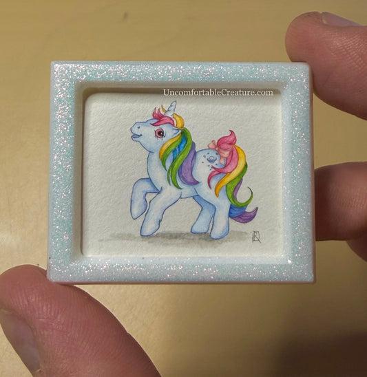 Moonstone – Miniature Watercolor Painting