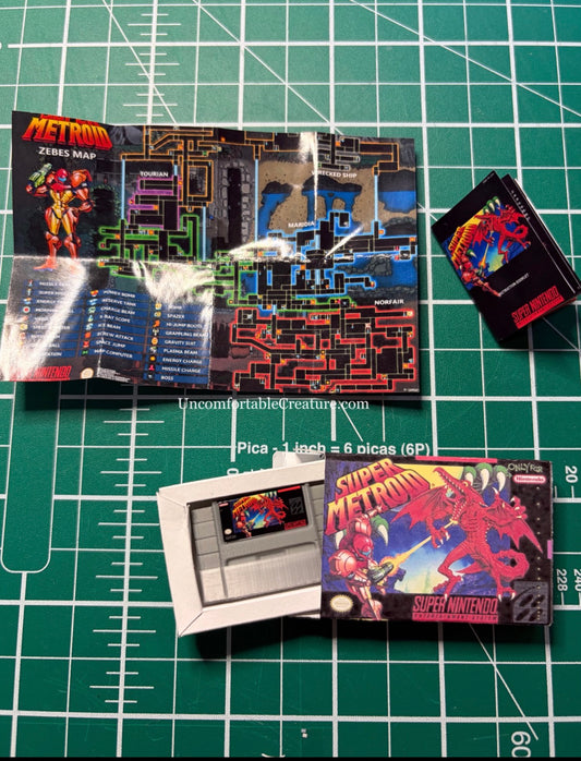 Miniature Super Metroid (SNES) Game Replica – Prototype Edition