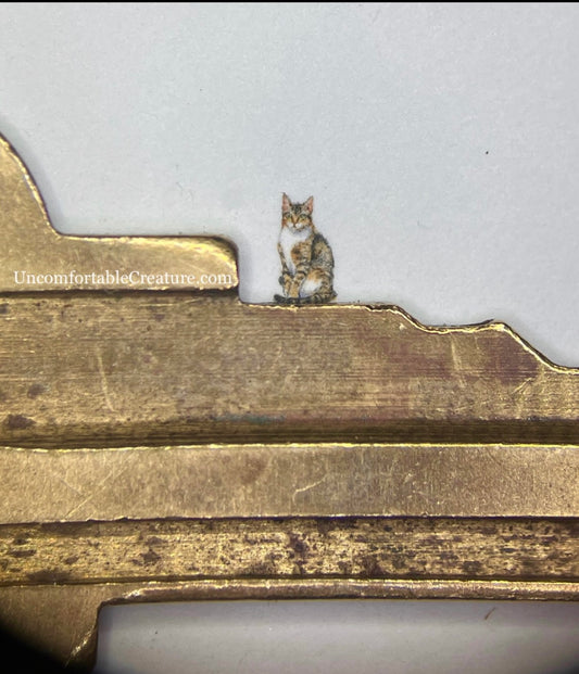 Toronto the Cat – Micro Watercolor Original