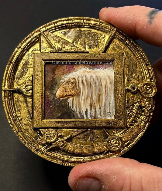 urSu the Master — Original Miniature Watercolor Painting