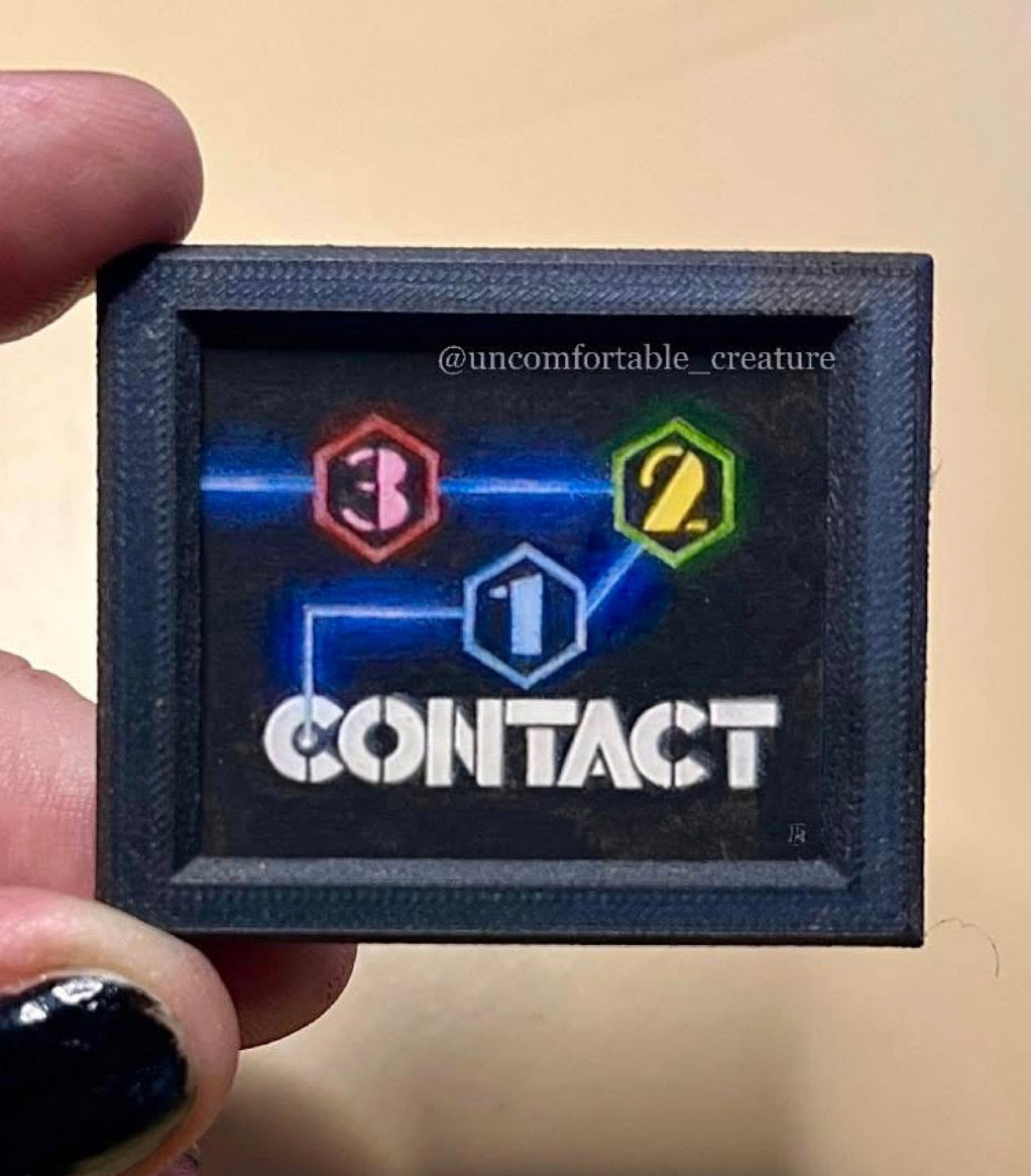 3-2-1 Contact — Miniature Watercolor Painting (Opening Title Screen)