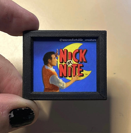 Nick at Nite — Miniature Watercolor Painting (1987 TV Bumper)