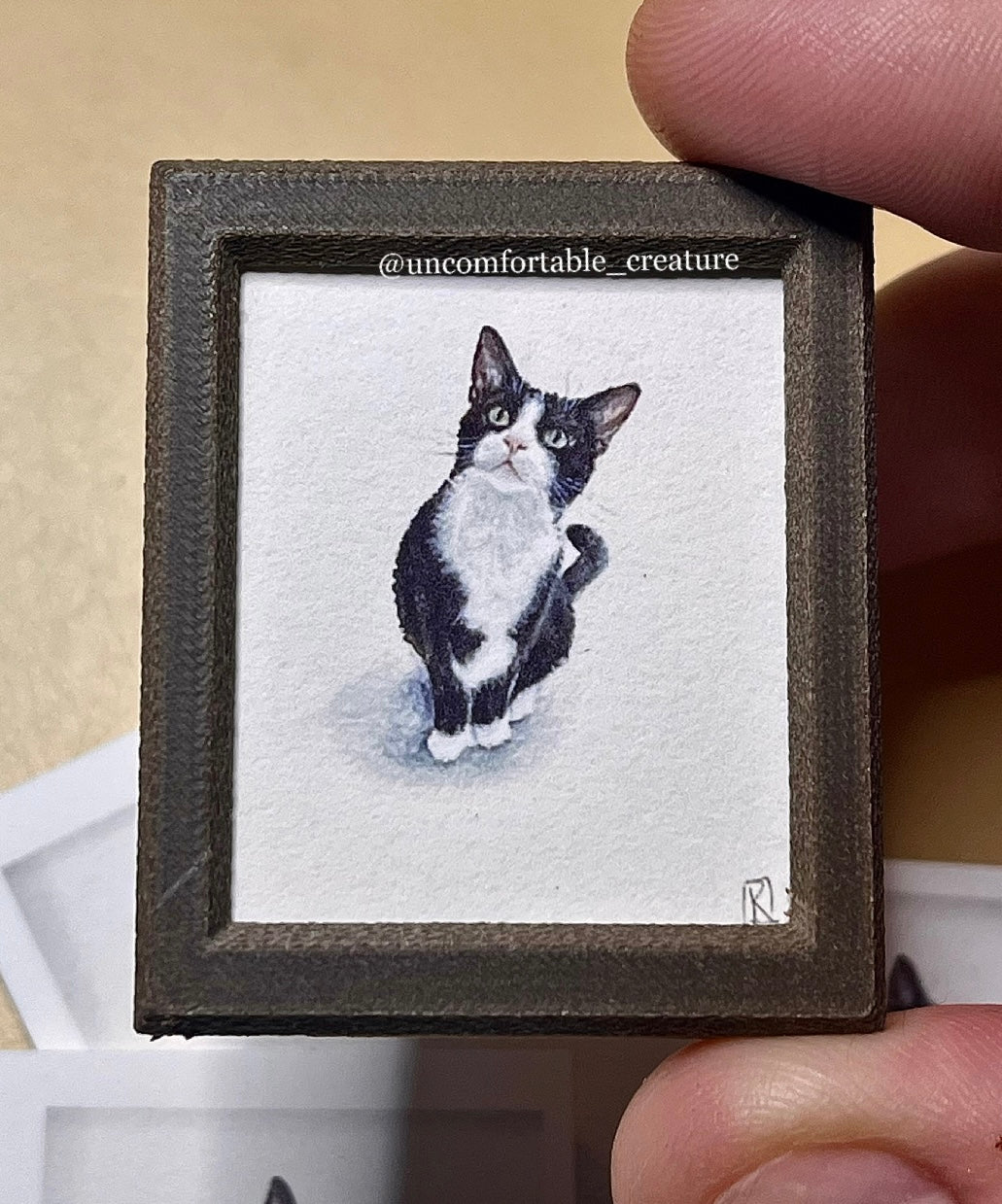 "Everyone Loves a Girl in a Tuxedo" — Frances, Miniature Fine Art Print