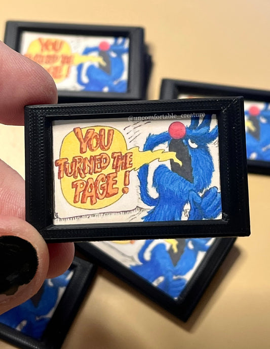 Grover – 'The Monster at the End of This Book' Mini Print