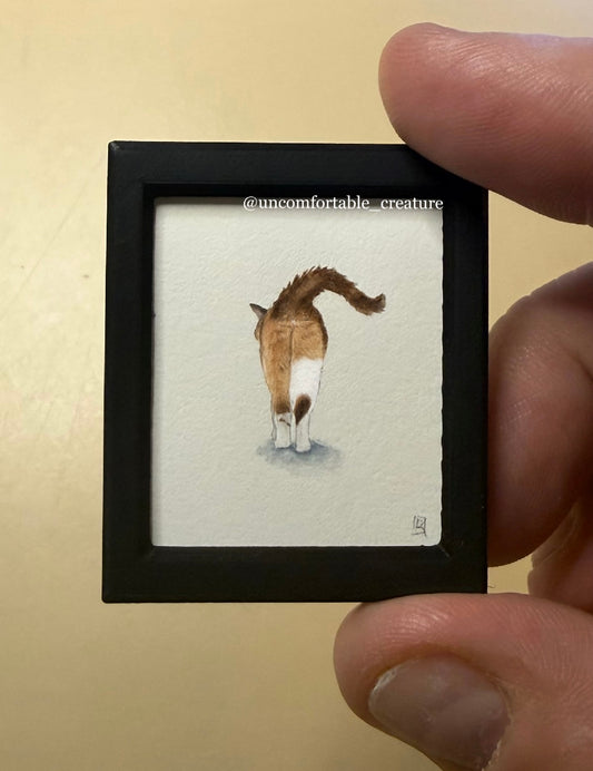 "Hazel" — Original Miniature Watercolor Portrait