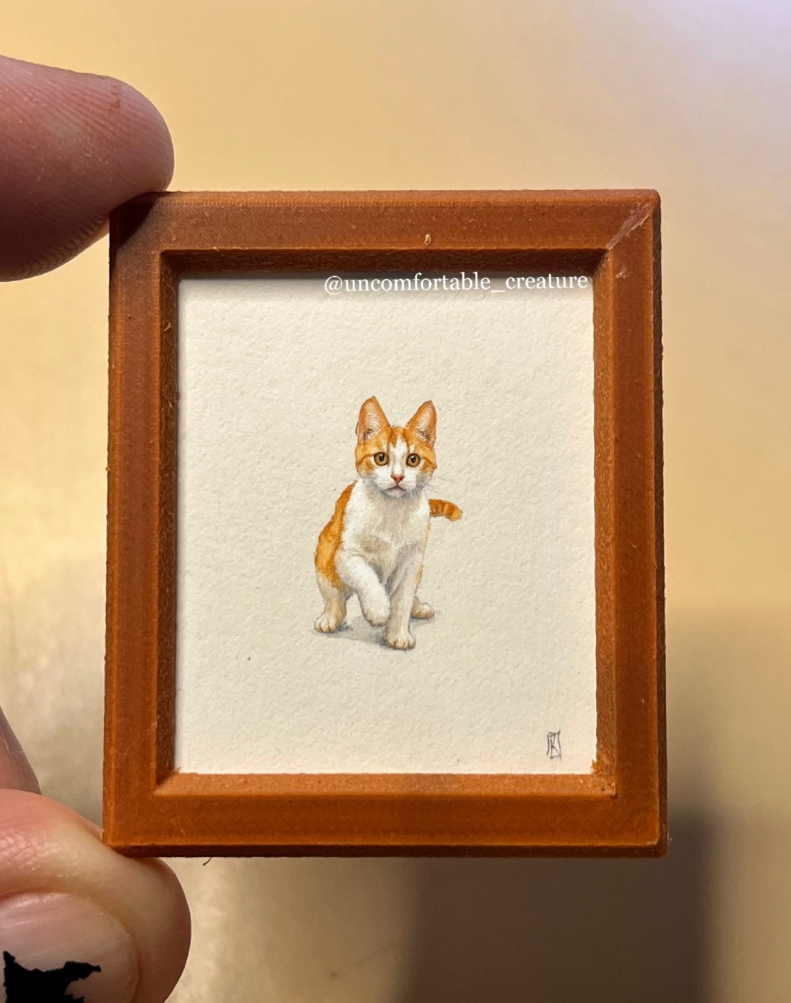 "I'm Here to Try Out My Sea Legs" — Original Miniature Watercolor