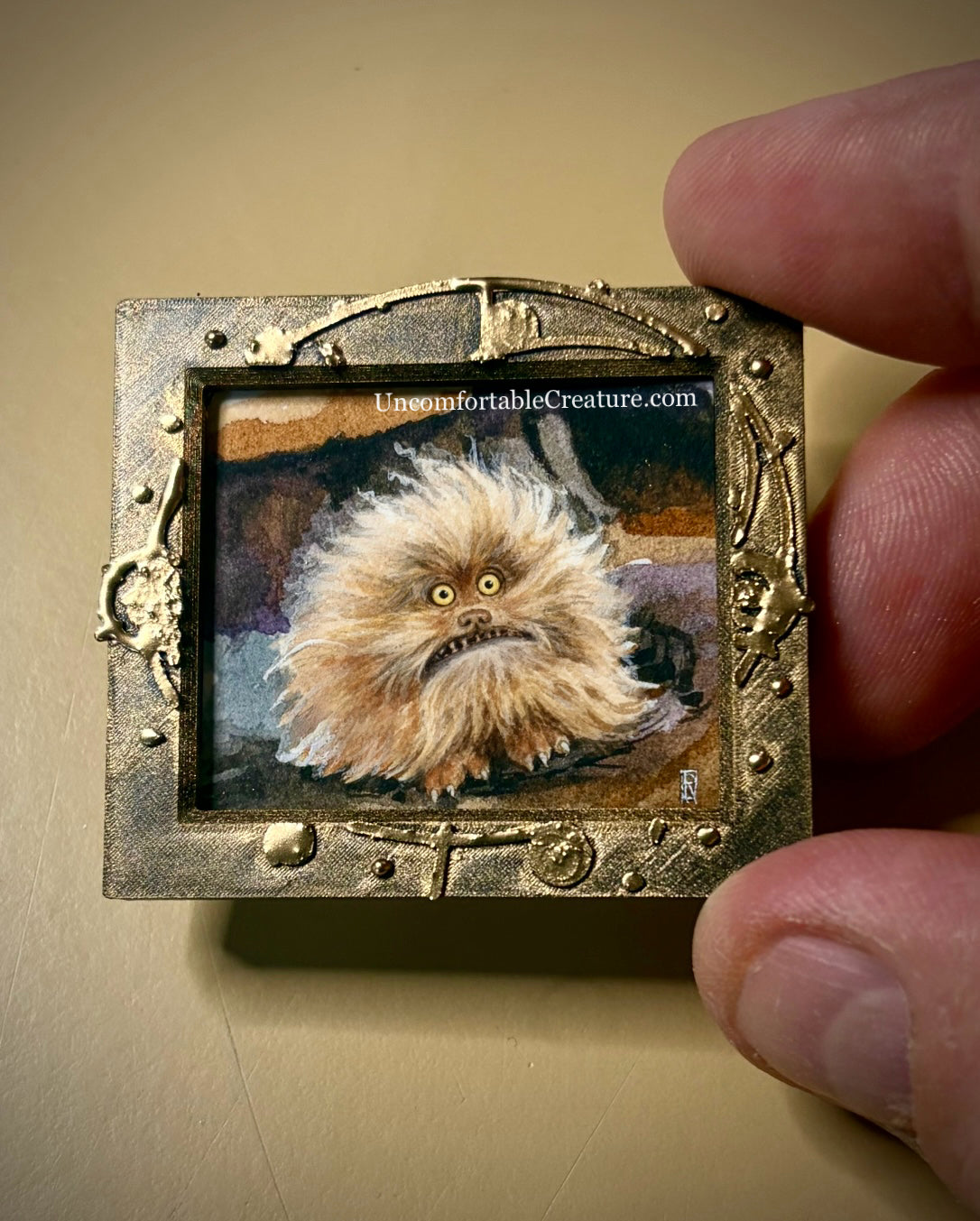 Fizzgig – Original Miniature Watercolor