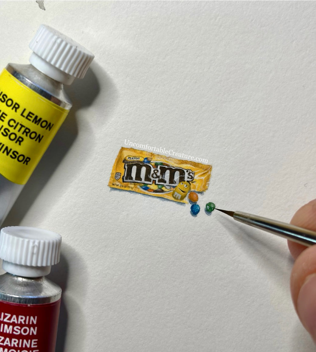Tiny Watercolor — Peanut M&Ms
