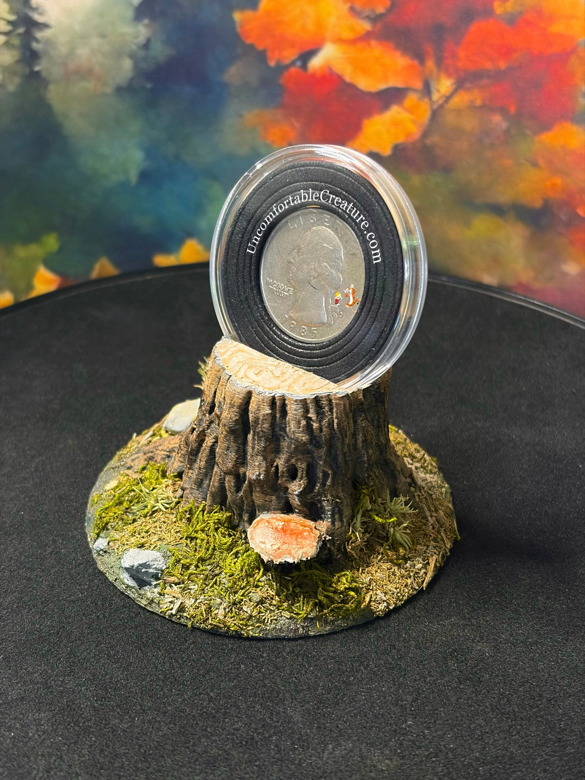 "One Last Day" – Calvin & Hobbes Miniature Oil on Coin