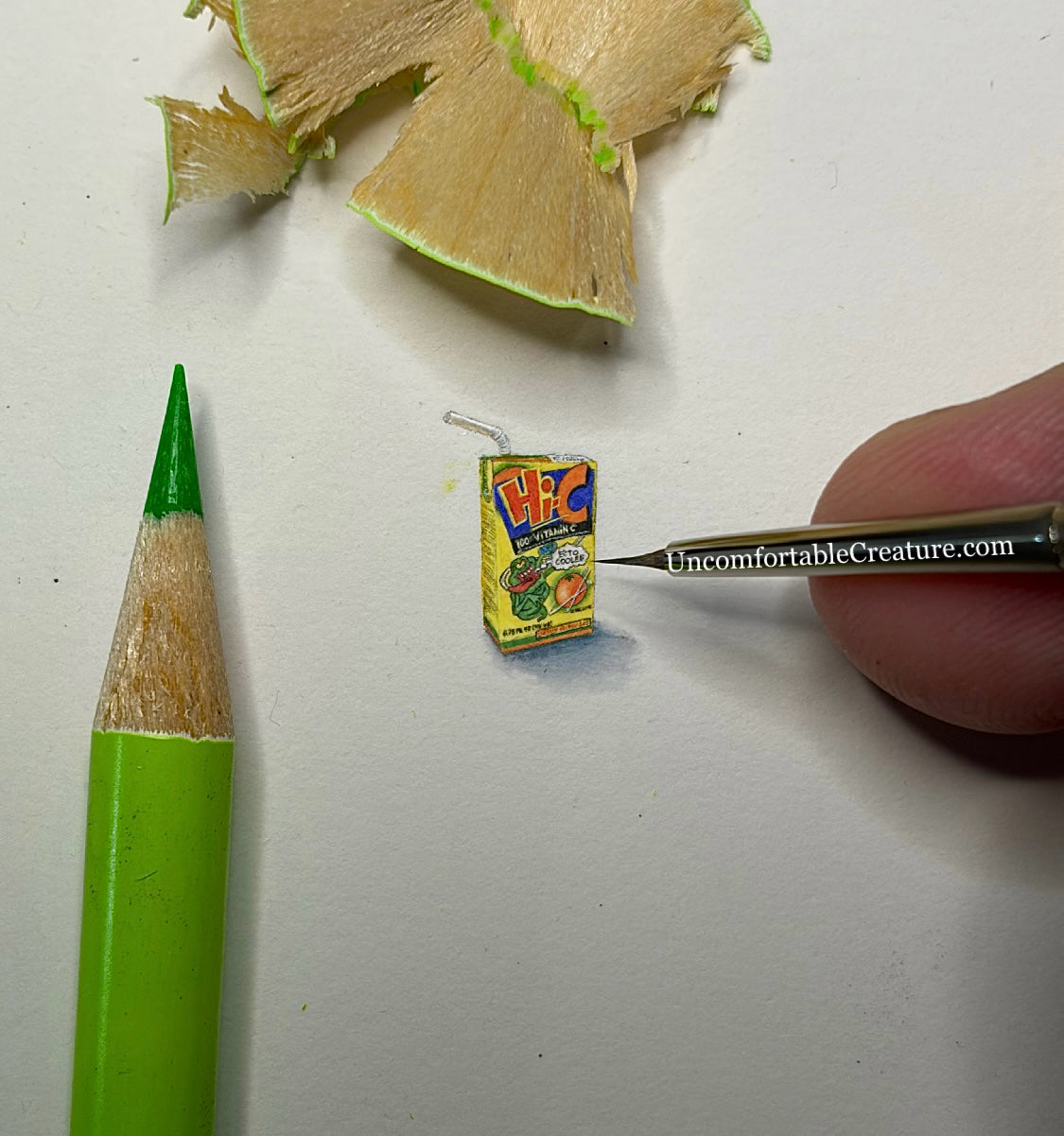 Hi-C Ecto Cooler — Original Miniature Watercolor Painting