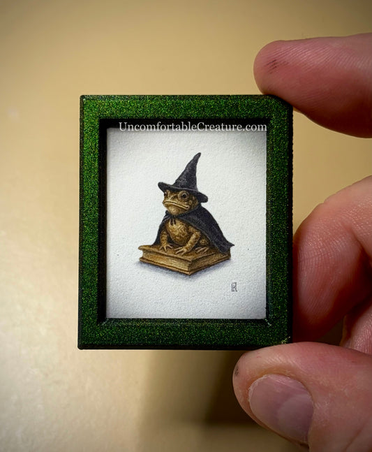 Bogdan the Still Wizard Toad Mini Fine Art Print
