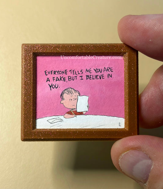 Dear Great Pumpkin | Linus Miniature Original Watercolor