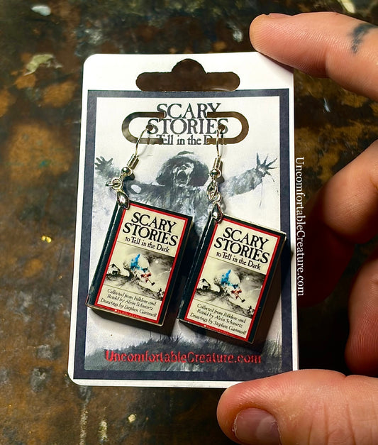 Scary Stories to Tell in the Dark — Miniature Book Earrings